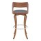 Armen Living Grady 29" Swivel Gray Faux Leather and Walnut Wood Bar Stool LCGRBAWAGR30 - alternate 5